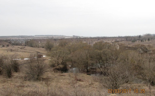 Железнодорожный мост на юго-восток (граница д. Кривая Лука)